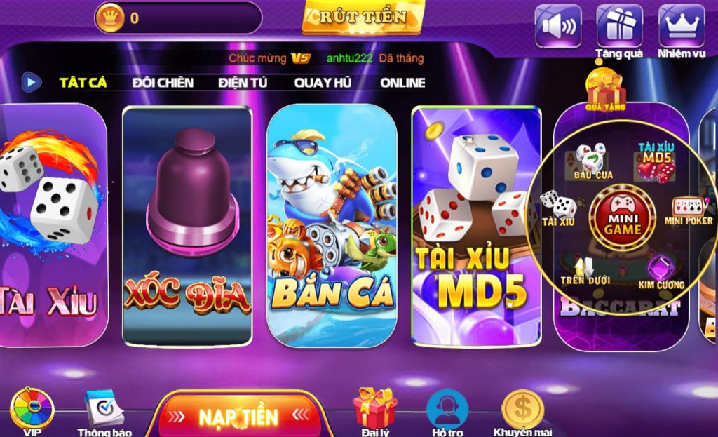 Mini poker 68gb - Game bài hay khó bỏ qua 1 Bạn có thể bấm vào mục Mini game để chơi