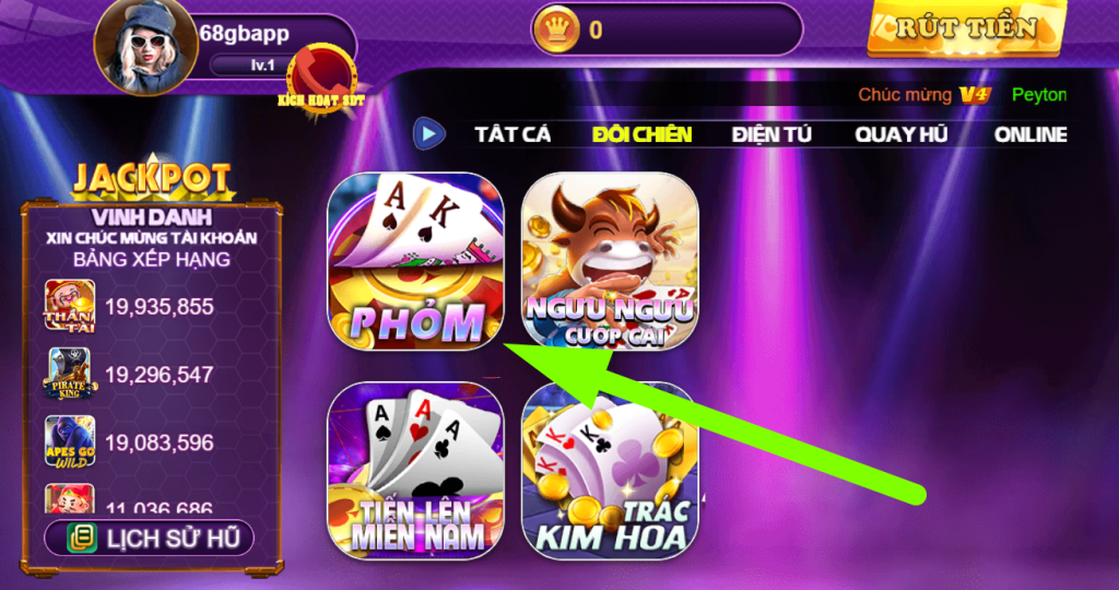 Phỏm 68gb - Game bài dễ chơi với mọi cược thủ nên dễ thắng 3 Chỉ bạn cách chơi đơn giản của phỏm trên cổng game 68gb