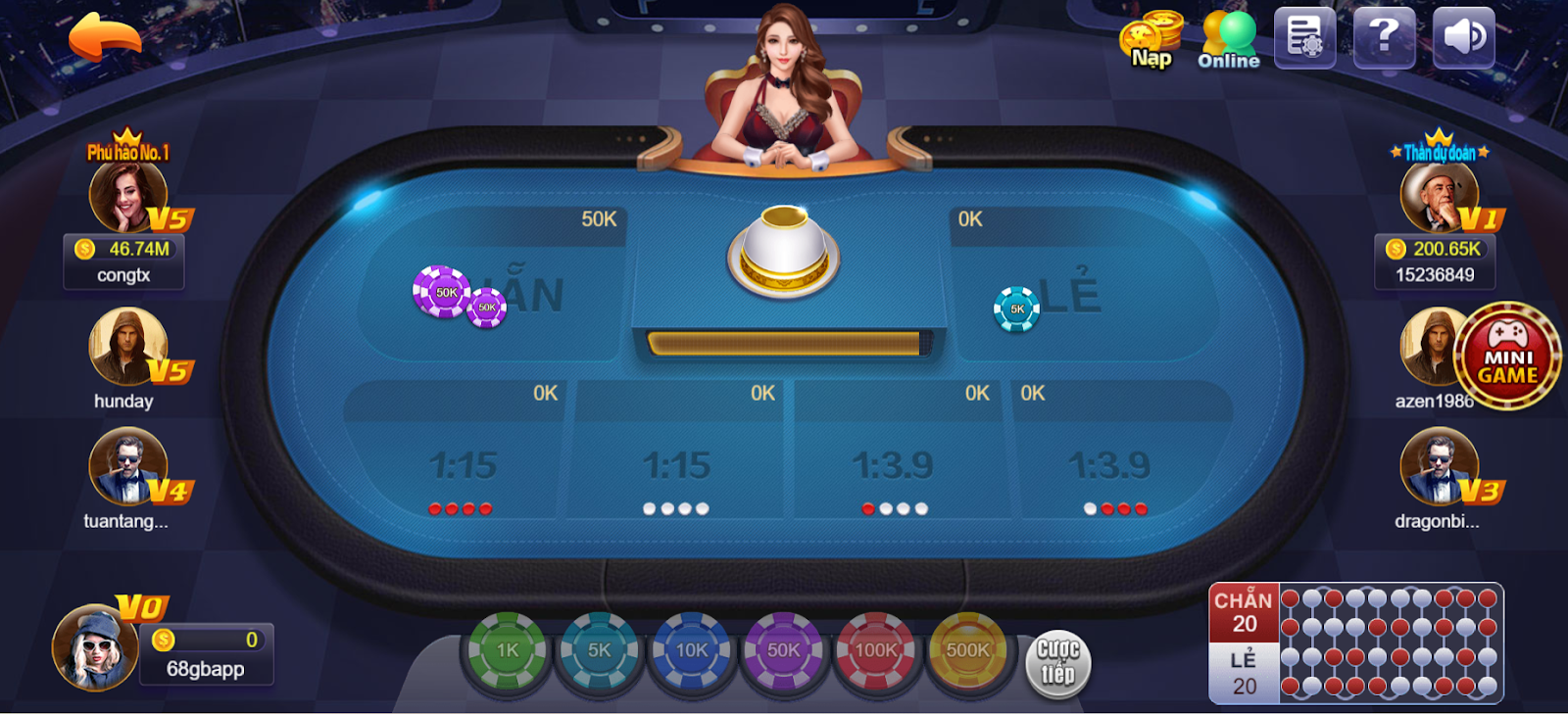 Kinh nghiệm chơi Xóc đĩa 68gb từ các cao thủ tại dienlanhminhdong.vn 4 Chơi game xóc đĩa 68gb có rút được tiền không?