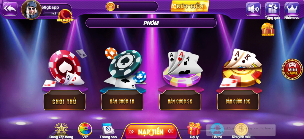 Phỏm 68gb - Game bài dễ chơi với mọi cược thủ nên dễ thắng 1 Đôi nét về game bài phỏm 68gb