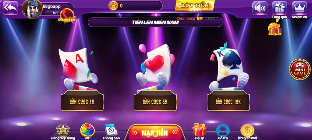 Tiến lên miền nam 68gb - Nắm trọn luật chơi chắc thắng 100% 1 Đôi nét về game bài tiến lên miền nam 68gb