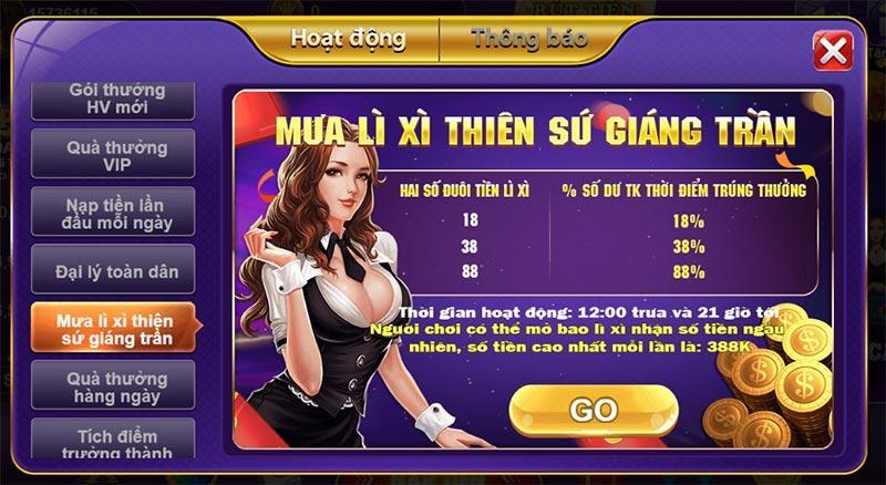 Khuyến mãi 68gb có gì nổi bật? Cách nhận thưởng nhanh nhất 3 Khuyến mãi mưa lì xì thiên sứ giáng trần