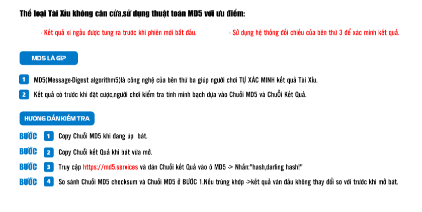 Chiến thuật chơi tài xỉu MD5 68gb cược là thắng 2 Luật chơi trò tài xỉu MD5 bạn cần nắm được