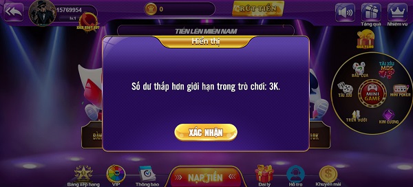 Tiến lên miền nam 68gb - Nắm trọn luật chơi chắc thắng 100% 3 Tại sao tôi không thể vào bàn cược để bắt đầu cuộc chơi?