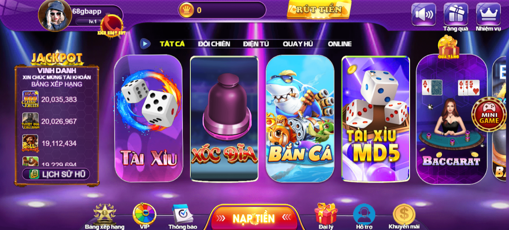 Đăng nhập 68gb đơn giản, nhanh chóng nhất 2024 4 Xác nhận, nạp tiền và lựa chọn game theo nhu cầu
