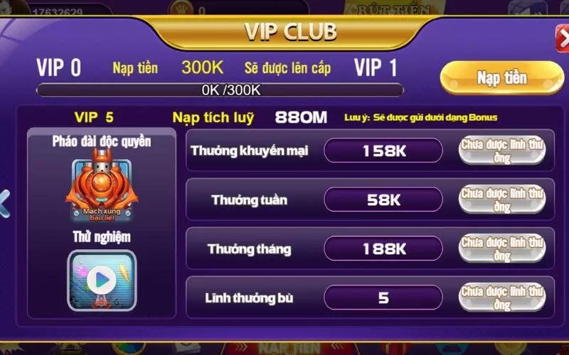 Chế độ vip 68gb - Khám phá ưu đãi độc quyền chỉ có tại cổng game 7 Chế độ vip 68gb cấp 5