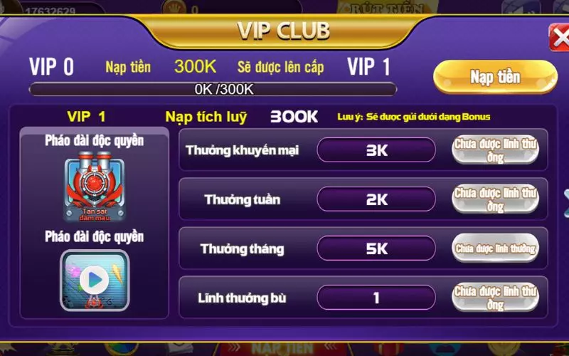 Chế độ vip 68gb - Khám phá ưu đãi độc quyền chỉ có tại cổng game 3 Chính sách game bài 68 vip 1