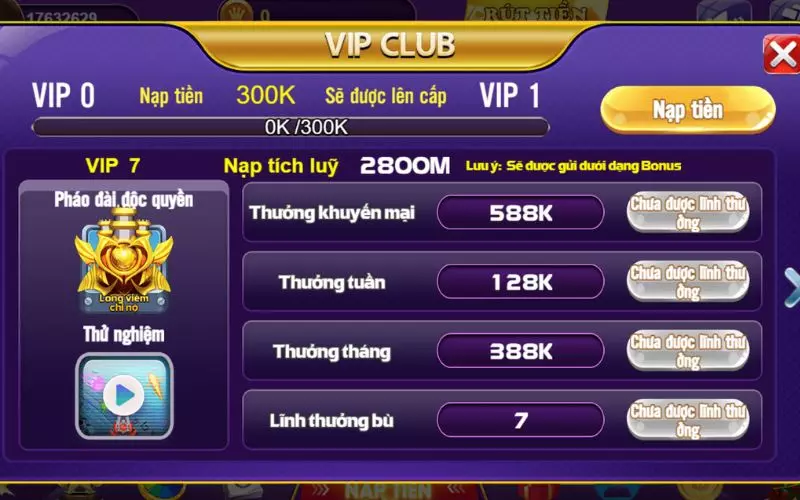 Chế độ vip 68gb - Khám phá ưu đãi độc quyền chỉ có tại cổng game 9 Chính sách game bài 68 vip 7