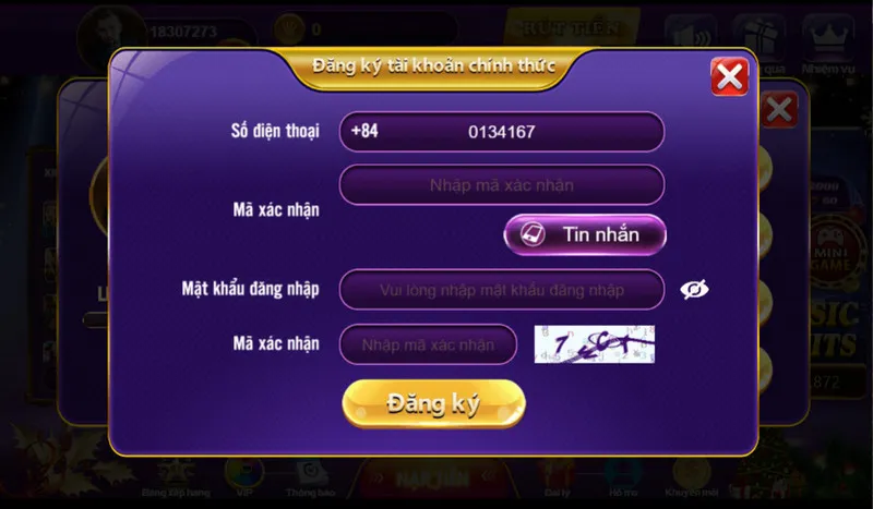 Giftcode 68gb: Cơ hội nhận quà và tiền thưởng hấp dẫn nhất năm 5 Điền thông tin để tạo tài khoản thành viên 68gb