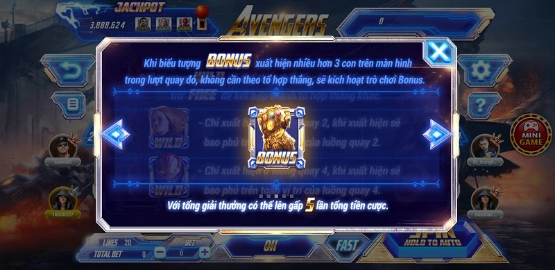 Avengers 68gb - Slot game thu hút mọi bet thủ tham gia cá cược 8 Tận dụng các tính năng tối ưu hóa số tiền thắng cược
